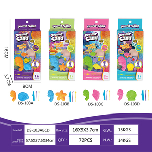 Kit de arcilla súper ligera para niños, seguro, suave y estirable, juguetes de arte educativos DIY, arena mágica similar a Playdough & Slime - Product Image 2