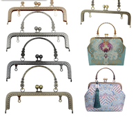 Boucle en métal de luxe de 20 cm pour sacs à main pour femmes - Poignées colorées et tendance