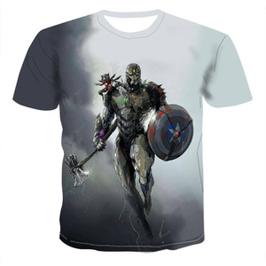 T-shirt Personalizzata con Stampa 3D, Ultimo Design, Maglietta Stampata per <span class=keywords><strong>Uomo</strong></span>/Donna, T-shirt <span class=keywords><strong>Marvel</strong></span> Supereroi Endgame, T-shirt con Logo - Product Image 2