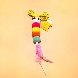 Nouveau jouet pour chat en forme de bâton, plume pour taquiner le chat, ensemble de jouets interactifs pour chat rétractables en <span class=keywords><strong>trois</strong></span> sections - Product Image 1