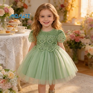 Vestido de Niña <span class=keywords><strong>para</strong></span> Damas de Honor Meiqiai, Vestidos de Boda <span class=keywords><strong>para</strong></span> Niñas, Vestido de Moda <span class=keywords><strong>para</strong></span> <span class=keywords><strong>Primera</strong></span> Comunión, Cumpleaños, Fiesta de Flores L3021XZ - Product Image 2
