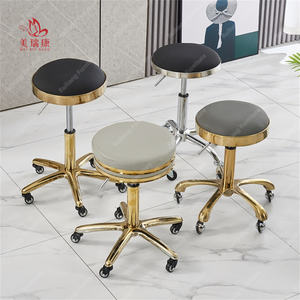 Chaise de travail spéciale grande taille pour salon de beauté et barbier, pivotante, relevable, tabouret rond à roulettes, vente chaude - Product Image 1