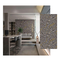 Panneau PVC doré effet marbre, résistant à l'eau, au feu et aux rayures, pour cuisine, salle de bain et salon.