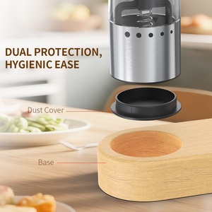 Portable Metal Stainless Steel Salt and Pepper <b>Grinder</b> Rechargeable Pepper <b>Grinder</b> Set <b>Mini</b> Electric Salt and Pepper Mill - Product Image 3