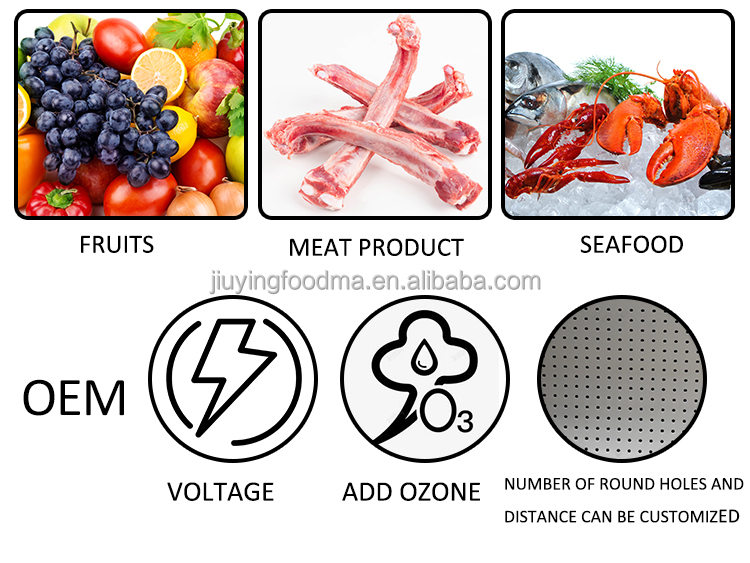 Machine multifonctionnelle de nettoyage de légumes de JIUYING 250L avec le plein réservoir de lavage d'acier inoxydable