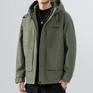 Tùy Chỉnh Windproof Và Không Thấm Nước Vỏ Mềm Áo Khoác Cộng Với Lông Cừu Dày Chiến Thuật Săn Bắn Áo Khoác Ngoài Trời Ropa De Hombre - Product Image 2