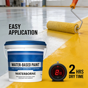 Peinture de marquage routier à séchage rapide à base d'eau acrylique BKW D2 pour les emplacements de stationnement et les sols en ciment, application au rouleau - Product Image 6