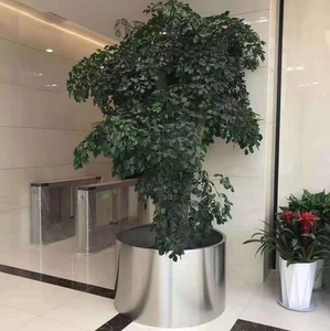 Macetas de metal súper <span class=keywords><strong>grandes</strong></span> para macetas de flores de acero inoxidable dorado para árboles - Product Image 6