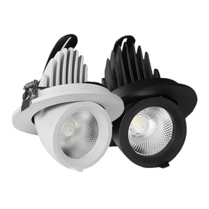 Foco Empotrable de Aluminio COB con Iluminación de Espectro Completo, Rotación de 360° y Inclinación de 75° para Tiendas de Vestidos de Novia y Tiendas de Ropa - Product Image 5