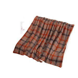 Sherpa Fleece Throw Blanket Reversible Felpa Esponjosa Manta grande Mantas de franela de celosía para uso en todas las estaciones, marrón - Product Image 1