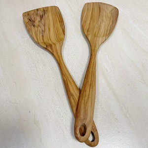 Utensili da Cucina in Legno d'Ulivo: Spatola, Mestolo, Paletta - Strumenti Naturali per Cucinare, Lavabili in Lavastoviglie o Solo a Mano per la Cucina di Casa - Product Image 4