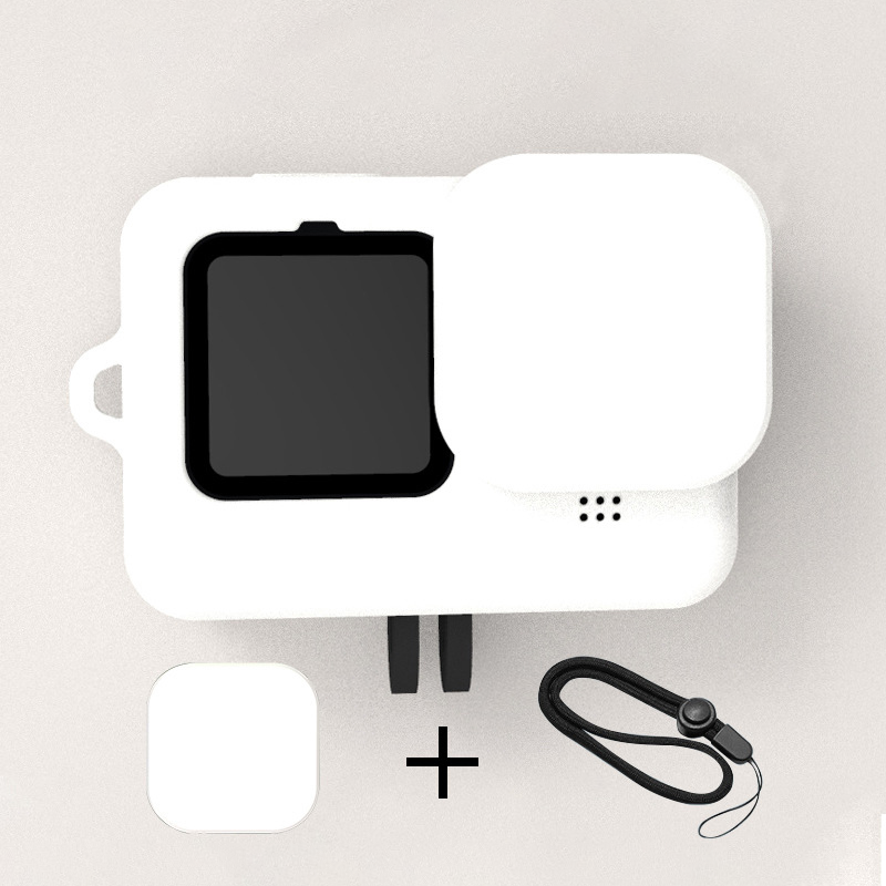 Silicone case for gopro Hero 9 10 11 12 Lens Silicone Protective Case With Wrist Strap Hongdak for GoPro Cover