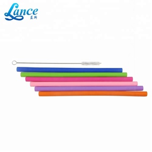 Producto de venta caliente de Amazon Pajitas para jarras y vasos de plástico de silicona de acero inoxidable de bambú están disp - Product Image 1
