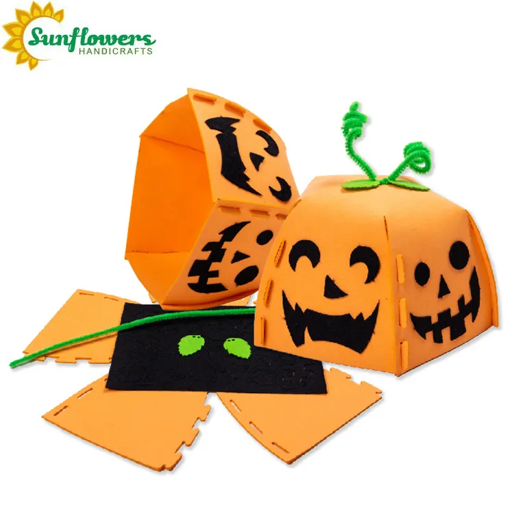 Schiuma Mestiere Zucche di Halloween Cappello Kit per I Bambini di età 3 + lavoro manuale progetti