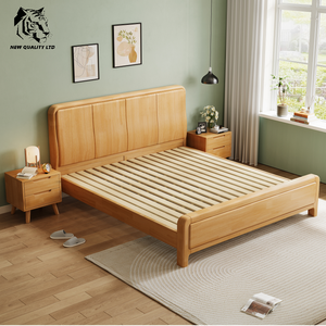 Cama de madera tamaño matrimonial, nueva, moderna, de fábrica china, la más barata, personalizable, gran stock, envío inmediato, muebles de dormitorio. - Product Image 3