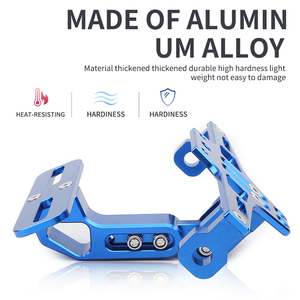 Apto para motocicleta Scooter, vehículo deportivo, <span class=keywords><strong>bicicleta</strong></span>, marco de matrícula trasero modificado, soporte Universal de matrícula de aluminio - Product Image 4