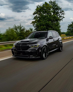 Kit carrosserie large en fibre de carbone pour BMW X5 G05 F95, état neuf, avec lèvre avant, diffuseur et spoiler en fibre de carbone, accessoire de carrosserie large - Product Image 6
