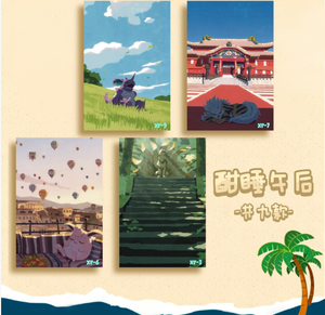 Coffret de cartes artistiques spéciales 30e anniversaire MS - Série Sommeil d'été et Loisirs - Cartes d'art Shikishi Anime <span class=keywords><strong>Pokémon</strong></span> Fan Art - Product Image 4