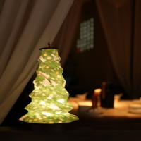 Table pliante élégante ensemble de veilleuses lampe décorative d'arbre de Noël boîte-cadeau en bois fabriqué pour entreprise cadeau d'affaires promotionnel
