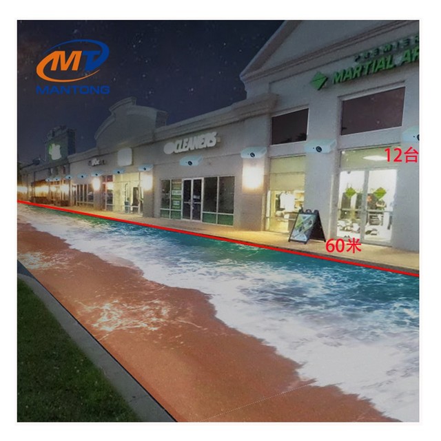 3D Interactive Outdoor Floor Projection Mapping System Metal Floor Projector with Radar Sensor