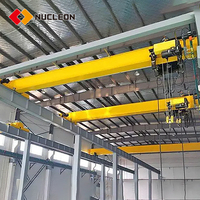 Grúa Puente Modelo HD de 3, 5, 10 y 20 Toneladas, Control Remoto, Tipo Europeo, Eléctrica, Monoviga, Grúa Aérea