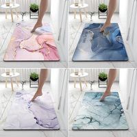 Tapis de douche en caoutchouc naturel de haute qualité ensemble de tapis de salle de bain anti-dérapant tapis de toilette anti-dérapant en caoutchouc diatomite