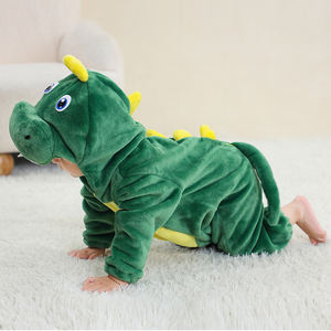 Mono de Franela Suave y Cálido para Bebé de 1 Año, Diseño de Unicornio, Ropa de Invierno con Gorro, Venta al por Mayor de Hongbo - Product Image 2