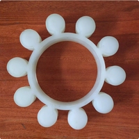 Accouplements d'arbre en aluminium flexible MT en polyuréthane blanc personnalisé OEM Accouplement élastique en MT7-MT8 de fleur de prunier Excellente impression