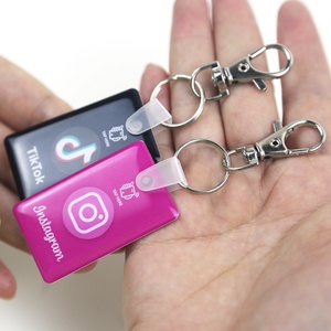 ป้ายโลโก้แบบกำหนดเอง พวงกุญแจ NFC แท็กโซเชียลมีเดีย สติกเกอร์ NFC กันน้ำเคลือบอีพ็อกซี่ - Product Image 5