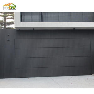 <span class=keywords><strong>Porte</strong></span> <span class=keywords><strong>de</strong></span> <span class=keywords><strong>garage</strong></span> <span class=keywords><strong>sectionnelle</strong></span> automatique électrique en <span class=keywords><strong>bois</strong></span> moderne CHI, en alliage d'aluminium, en acier galvanisé, avec grille - Product Image 2