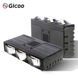 ไฟสปอร์ตไลท์ LED GICOO แบบสามเลนส์ 12V 160W ไฟหน้าเสริมสำหรับรถยนต์รุ่นใหม่ ไฟส่องกระจังหน้ามอเตอร์ไซค์อเนกประสงค์ อุปกรณ์ตกแต่งรถยนต์ - Product Image 5