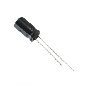 Condensateur RADIAL TH UHE1J330MET 33uF 20% 63V à trou traversant en aluminium, canal fabricant - Product Image 1
