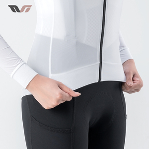 <span class=keywords><strong>Maillot</strong></span> de cyclisme ROCKBROS léger et frais en soie glacée, <span class=keywords><strong>personnalisé</strong></span> pour la <span class=keywords><strong>route</strong></span>, haut de cyclisme d'été pour femmes, maillots à manches longues - Product Image 6