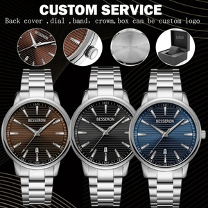 Reloj Deportivo de Lujo para Hombre, 42 mm, Cuarzo, Acero Inoxidable, Correa de Cuero, Movimiento Japonés, Logotipo Personalizable, Gran Venta - Product Image 2