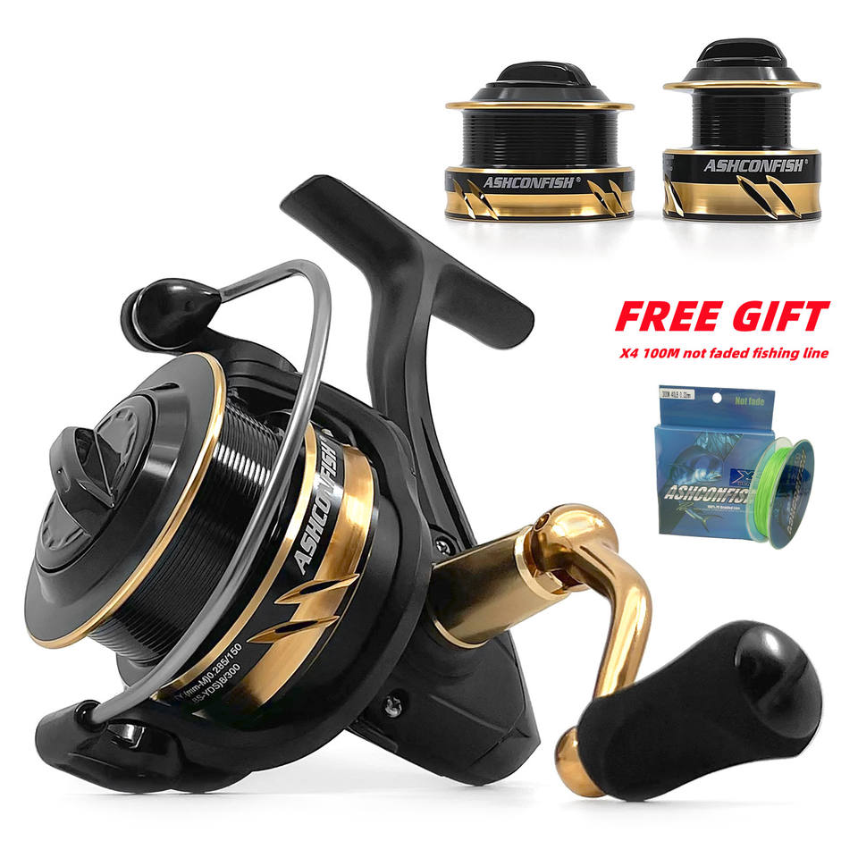 Ashconfish All Metal Af 1000-5000 Series Spinning Fishing Wheel Sea Rod Reel Max Drag 10 Kg For Streaming And River Fishing
