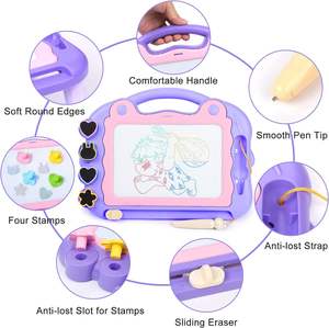 Trẻ Em Của Bảng Vẽ Bảng Với Khủng Long Graffiti Vẽ Cuốn Sách Và Bút Đồ Chơi Từ Đầy Màu Sắc Bảng Vẽ - Product Image 5