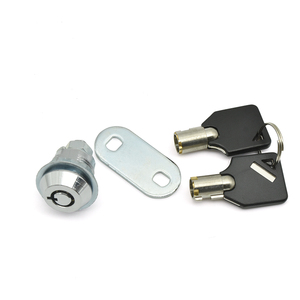 XK209 qualité tête ronde quart de tour serrure distributeur automatique serrure de porte tubulaire serrure à came panneau de commande et équipement de machines Zinc - Product Image 1