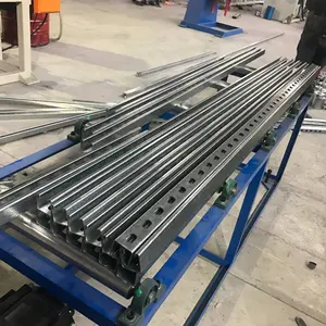 Multiple Size Hot-dipped Galvanized Coating HDG Strut Slotted Channel Roll Forming Machine