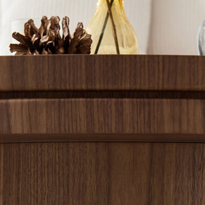35.43 Inch Modern Square Coffee <b>Table</b> Wood Tabletop with Sturdy MDF Pedestal for Living Room Apartment Bedroom - Product Image 5