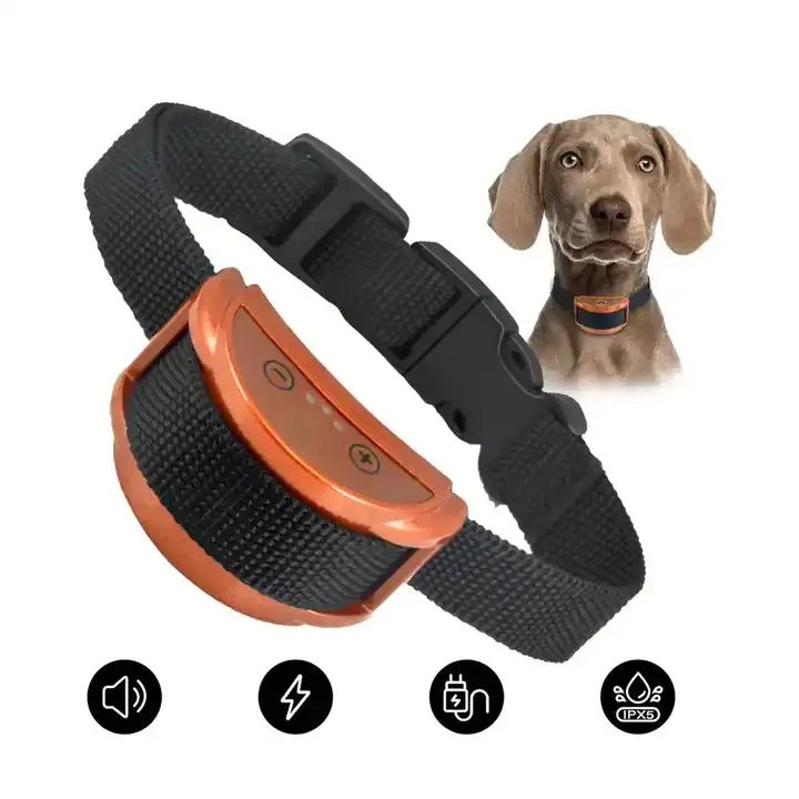 High Quality Usb Rechargeable Collars Electronic Stop Control No Training Bark Electric Shock Device Anti Barking Collar For Dog