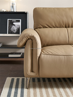 112122 Quanu 2025 nouveau modèle en cuir à grain supérieur résistant à l'usure imperméable moderne canapé en cuir véritable salon canapé en cuir