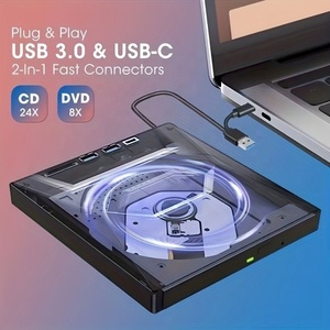 <span class=keywords><strong>USB</strong></span> 3.0 xách tay đa chức năng Ổ đĩa quang New External DVD RW Máy nghe nhạc <span class=keywords><strong>CD</strong></span> Nhà Văn Burner với đầu đọc thẻ cho máy tính xách tay - Product Image 5