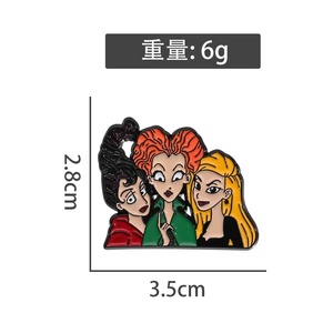 Venta al por mayor divertido tres <span class=keywords><strong>hermanas</strong></span> Hada tema Anime esmalte Metal broche-elegante para el Día Nacional ropa de fiesta de cumpleaños - Product Image 6
