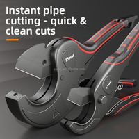 Ciseaux de plomberie de haute qualité avec lame SK5, ciseaux professionnels pour tuyaux à fusion à chaud, coupe-tuyaux en PVC, coupe-tuyaux à cliquet autobloquant