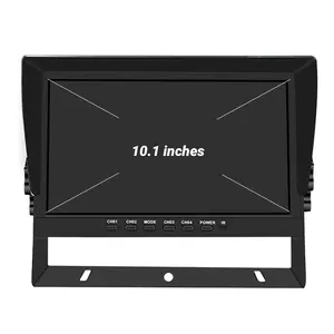 Toptan düşük fiyat 1080P kanallar kiti oynatma yüksek çözünürlüklü Lcd Tft Hisilicon Lcd araba monitör 4 kamera sistemi ile kamyon için Dvr