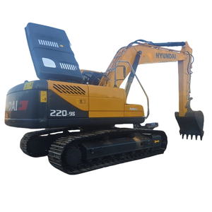 Moteur électrique écologique Hyundai 220-9s utilisé grande pelle 22 tonnes EPA certificat CE original pelle d'occasion en stock - Product Image 1