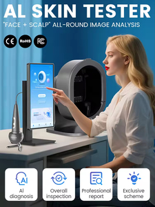 Analyseur de diagnostic du cuir chevelu et du visage, appareil de bureau avec <span class=keywords><strong>scanner</strong></span> facial complet, analyseur de peau numérique pour utilisation en salon, analyse de la peau par IA - Product Image 4