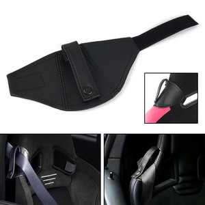Racing Seat Belt Shoulder Pad Black Microfiber Fleece Protective Cover For Car <b>Interior</b> <b>Accessories</b> - Product Image 4