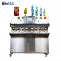 Machine semi-automatique de remplissage et d'emballage d'œufs de tofu japonais KOCO avec moteur PLC pour la fabrication de sachets de boissons et de jus