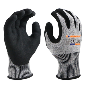 Guantes de Seguridad MaxiTough de Alta Resistencia, 13g HPPE, Anti-Corte, HPPE con Nitrilo Arenoso, Antideslizantes, Duraderos, para Manipulación de Vidrio - Product Image 1